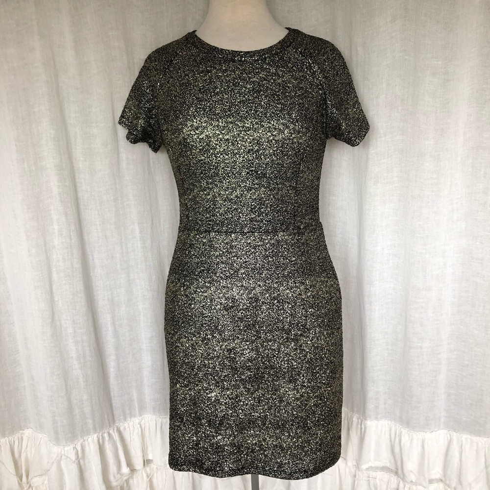 Black and Gold Sparkly Dress